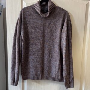Cozy Brown Turtleneck Sweater for Men